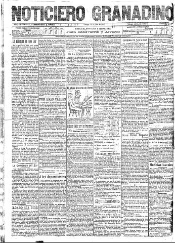 'Noticiero Granadino' - Año VII Número 2175 (22/07/1910)