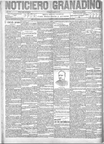 'Noticiero Granadino' - Año VII Número 2177 (24/07/1910)