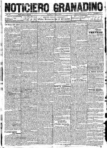 'Noticiero Granadino' - Año VII Número 2187 (03/08/1910)
