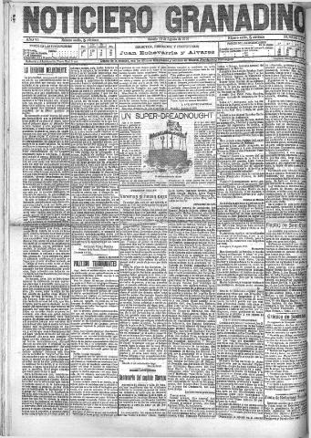 'Noticiero Granadino' - Año VII Número 2197 (13/08/1910)