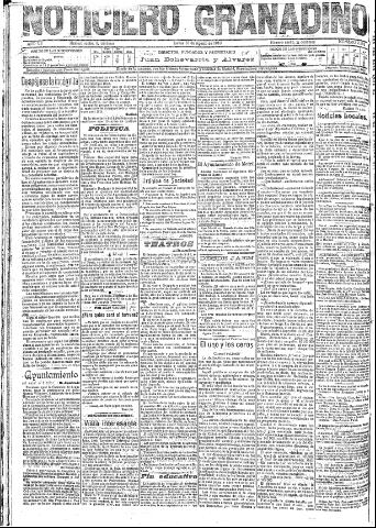 'Noticiero Granadino' - Año VII Número 2202 (18/08/1910)