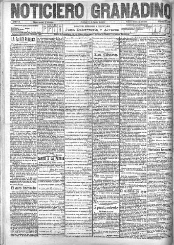 'Noticiero Granadino' - Año VII Número 2205 (21/08/1910)