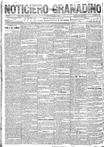 'Noticiero Granadino' - Año VII Número 2209 (25/08/1910)