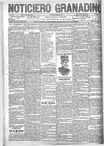 'Noticiero Granadino' - Año VII Número 2214 (30/08/1910)