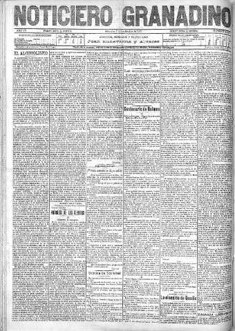 'Noticiero Granadino' - Año VII Número 2222 (07/09/1910)
