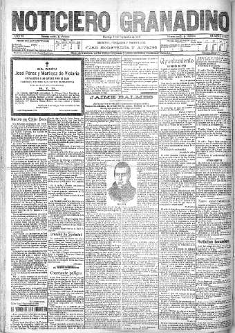 'Noticiero Granadino' - Año VII Número 2226 (11/09/1910)