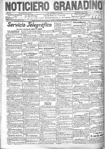 'Noticiero Granadino' - Año VII Número 2227 (12/09/1910)