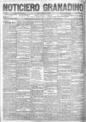 'Noticiero Granadino' - Año VII Número 2232 (17/09/1910)