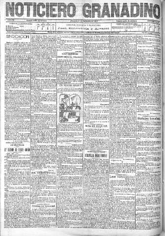 'Noticiero Granadino' - Año VII Número 2236 (21/09/1910)