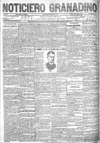 'Noticiero Granadino' - Año VII Número 2237 (22/09/1910)