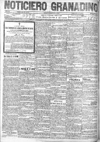 'Noticiero Granadino' - Año VII Número 2238 (23/09/1910)