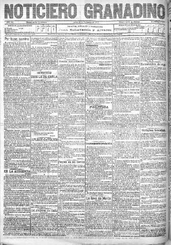 'Noticiero Granadino' - Año VII Número 2244 (29/09/1910)