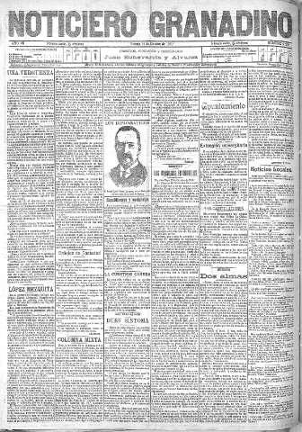 'Noticiero Granadino' - Año VII Número 2258 (14/10/1910)