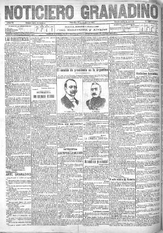 'Noticiero Granadino' - Año VII Número 2264 (19/10/1910)