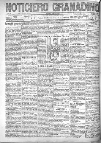 'Noticiero Granadino' - Año VII Número 2312 (06/12/1910)
