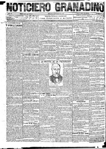 'Noticiero Granadino' - Año VII Número 2313 (07/12/1910)