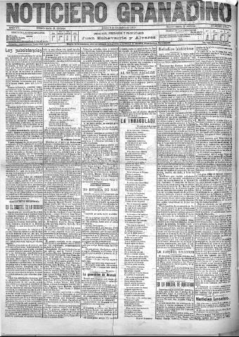 'Noticiero Granadino' - Año VII Número 2314 (08/12/1910)