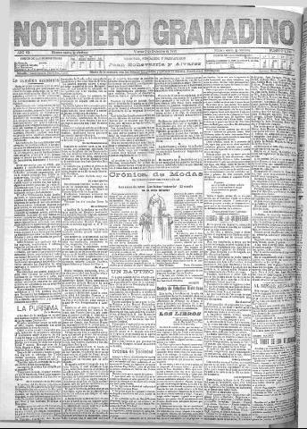 'Noticiero Granadino' - Año VII Número 2315 (09/12/1910)