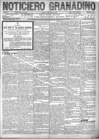 'Noticiero Granadino' - Año VII Número 2317 (11/12/1910)