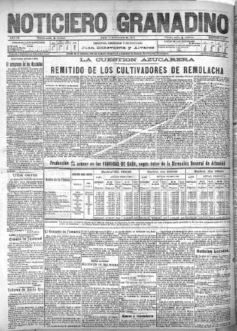 'Noticiero Granadino' - Año VII Número 2321 (15/12/1910)