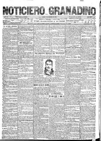 'Noticiero Granadino' - Año VII Número 2322 (16/12/1910)