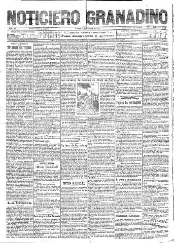 'Noticiero Granadino' - Año VII Número 2329 (23/12/1910)
