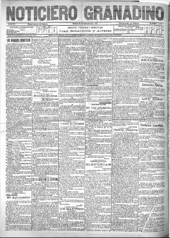 'Noticiero Granadino' - Año VII Número 2330 (24/12/1910)