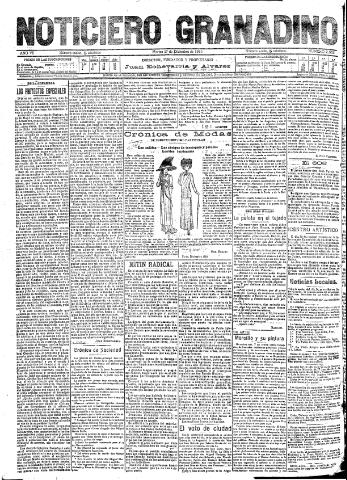 'Noticiero Granadino' - Año VII Número 2333 (27/12/1910)