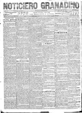 'Noticiero Granadino' - Año VII Número 2336 (30/12/1910)