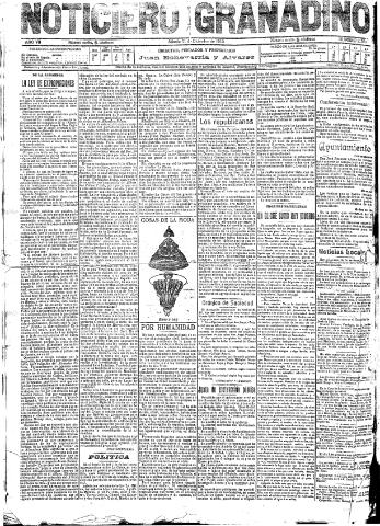 'Noticiero Granadino' - Año VII Número 2337 (31/12/1910)
