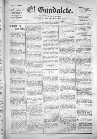 'El Guadalete : periódico literario y de interés general' - Año LVI Número 17283 (04/01/1910)