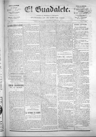 'El Guadalete : periódico literario y de interés general' - Año LVI Número 17285 (06/01/1910)