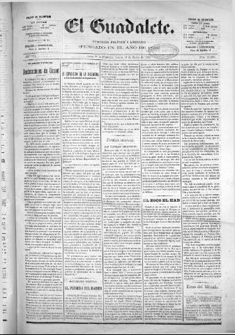 'El Guadalete : periódico literario y de interés general' - Año LVI Número 17289 (10/01/1910)