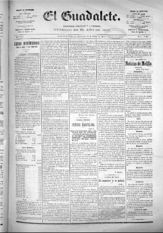 'El Guadalete : periódico literario y de interés general' - Año LVI Número 17291 (12/01/1910)