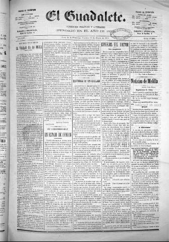 'El Guadalete : periódico literario y de interés general' - Año LVI Número 17293 (14/01/1910)
