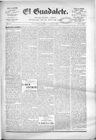 'El Guadalete : periódico literario y de interés general' - Año LVI Número 17297 (18/01/1910)