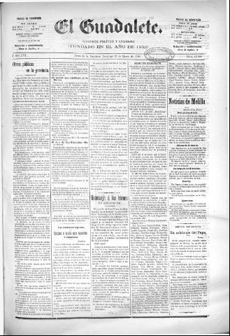 'El Guadalete : periódico literario y de interés general' - Año LVI Número 17302 (23/01/1910)