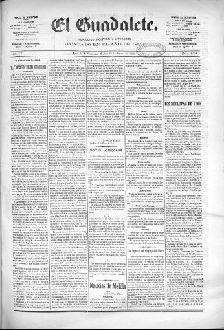 'El Guadalete : periódico literario y de interés general' - Año LVI Número 17304 (25/01/1910)