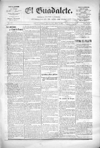 'El Guadalete : periódico literario y de interés general' - Año LVI Número 17305 (26/01/1910)