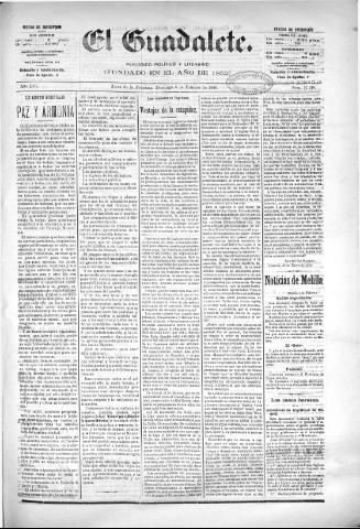 'El Guadalete : periódico literario y de interés general' - Año LVI Número 17316 (06/02/1910)