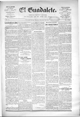 'El Guadalete : periódico literario y de interés general' - Año LVI Número 17319 (09/02/1910)