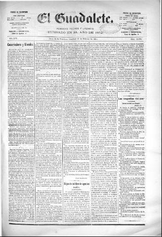 'El Guadalete : periódico literario y de interés general' - Año LVI Número 17323 (13/02/1910)