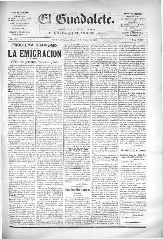 'El Guadalete : periódico literario y de interés general' - Año LVI Número 17325 (15/02/1910)