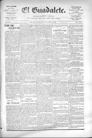 'El Guadalete : periódico literario y de interés general' - Año LVI Número 17353 (15/03/1910)