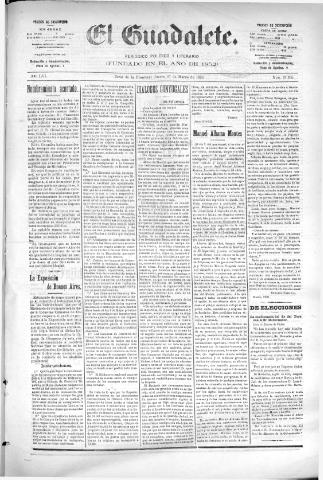 'El Guadalete : periódico literario y de interés general' - Año LVI Número 17355 (17/03/1910)