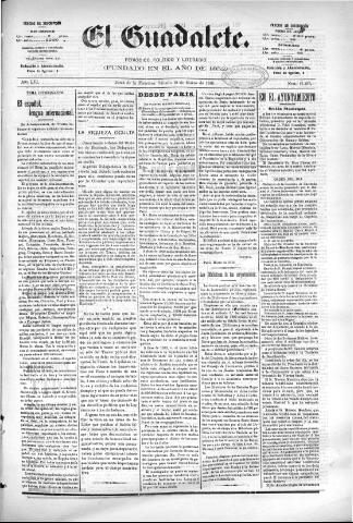 'El Guadalete : periódico literario y de interés general' - Año LVI Número 17357 (19/03/1910)