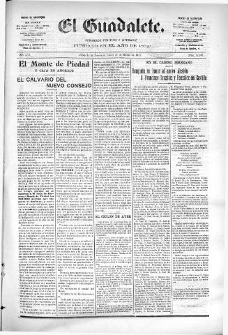 'El Guadalete : periódico literario y de interés general' - Año LVI Número 17359 (21/03/1910)