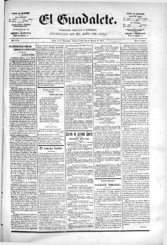 'El Guadalete : periódico literario y de interés general' - Año LVI Número 17363 (25/03/1910)