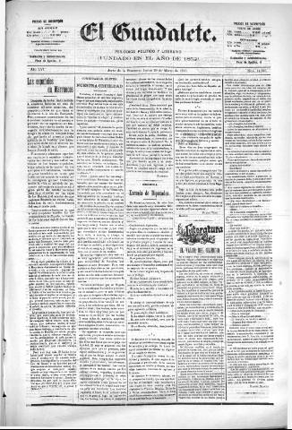 'El Guadalete : periódico literario y de interés general' - Año LVI Número 17365 (28/03/1910)