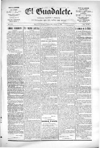 'El Guadalete : periódico literario y de interés general' - Año LVI Número 17366 (29/03/1910)